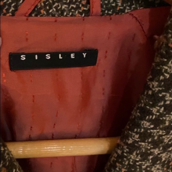 SISLEY CROP CAPE/ Wool JACKET Blazer - Picture 3 of 15